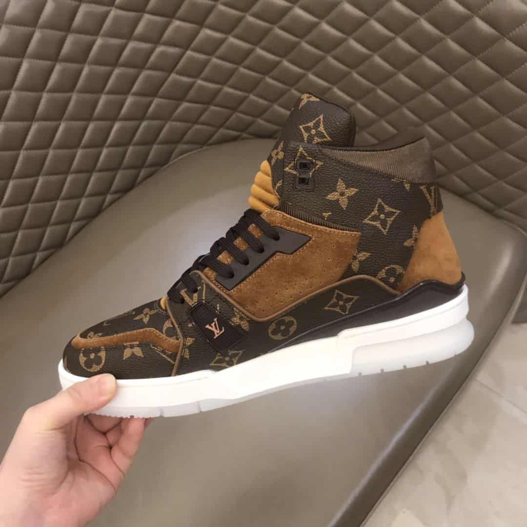 LOUIS VUITTON HIGH TOP TRAINER SNEAKER - LV101