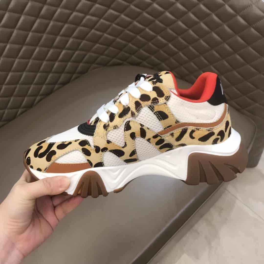 VERSACE LEOPARD PRINT SNEAKERS