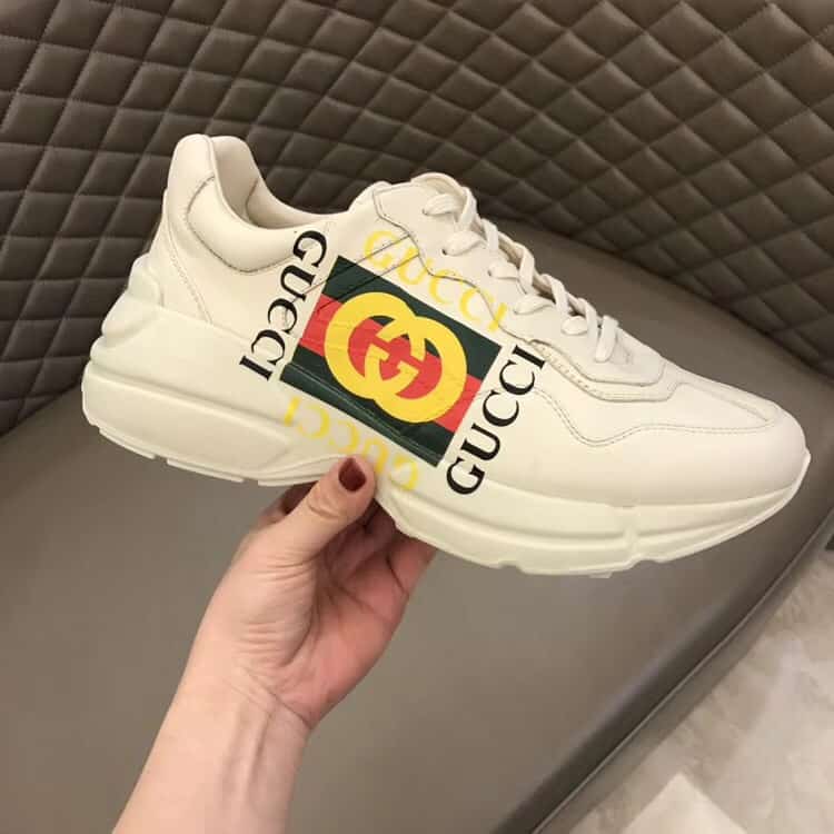 GUCCI RHYTON LEATHER SNEAKER - GC56