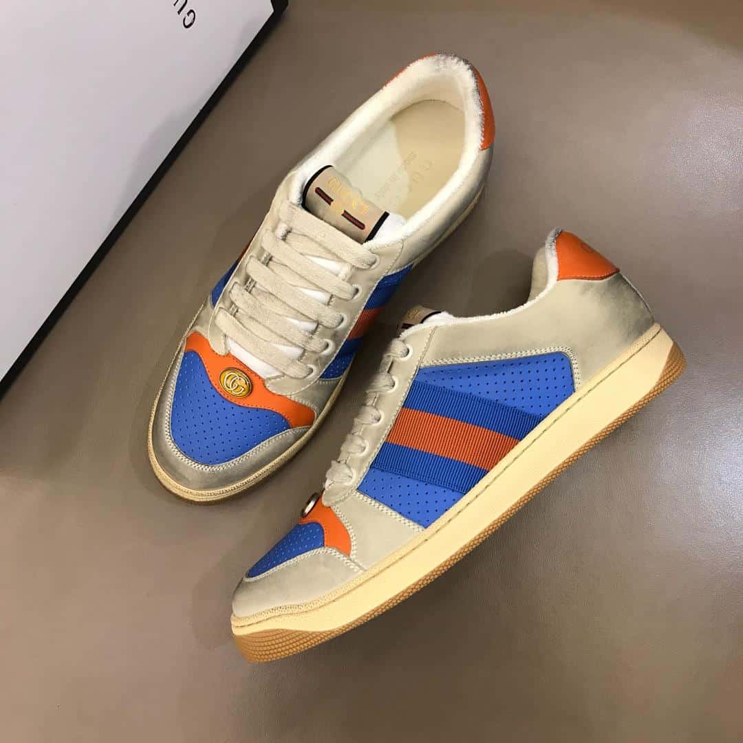 GUCCI SCREENER LEATHER SNEAKER - GC54