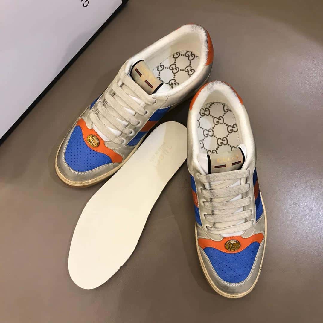 GUCCI SCREENER LEATHER SNEAKER - GC54