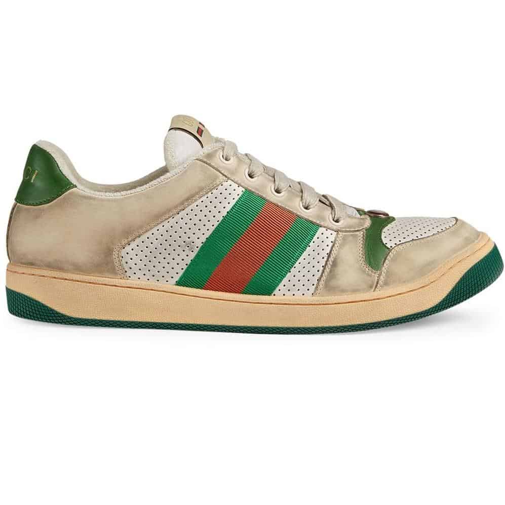 GUCCI SCREENER LEATHER SNEAKER - GC53