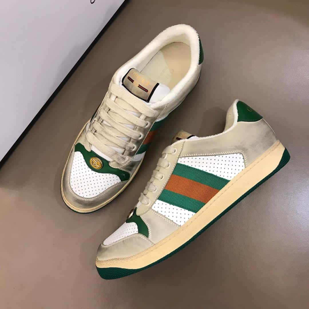 GUCCI SCREENER LEATHER SNEAKER - GC53