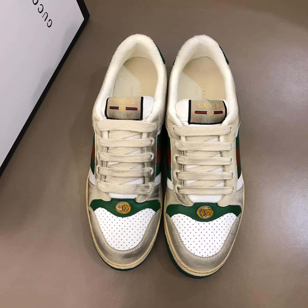 GUCCI SCREENER LEATHER SNEAKER - GC53