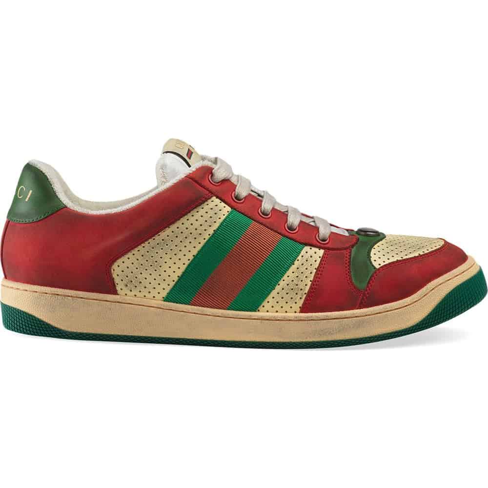 GUCCI SCREENER LEATHER SNEAKER - GC52