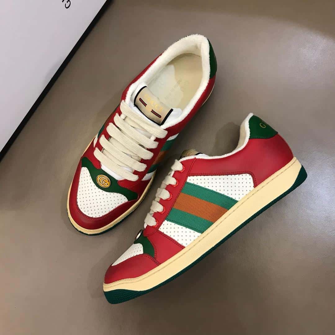 GUCCI SCREENER LEATHER SNEAKER - GC52