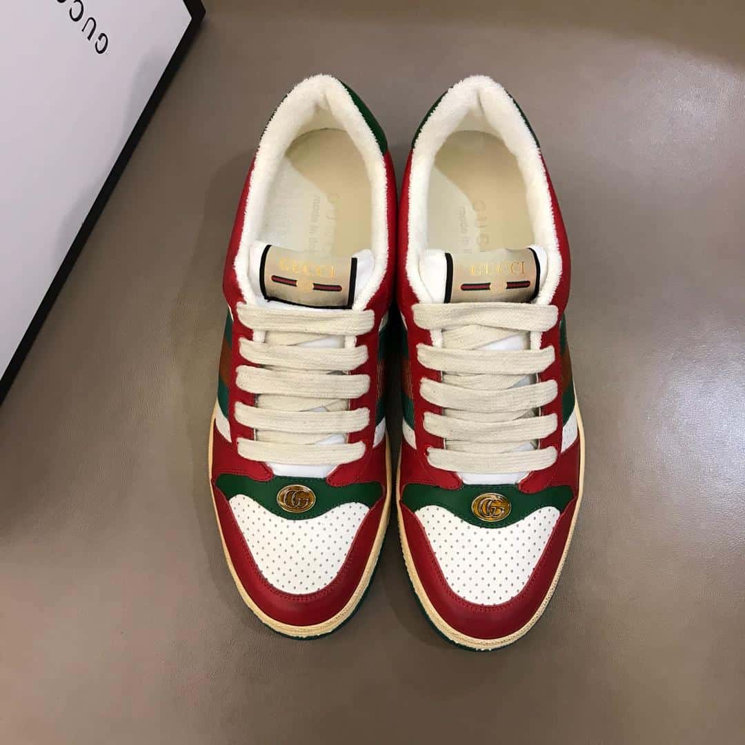 GUCCI SCREENER LEATHER SNEAKER - GC52