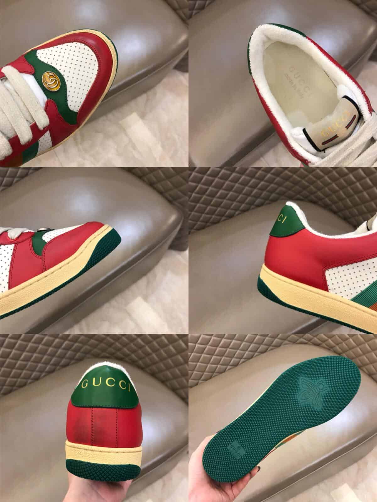 GUCCI SCREENER LEATHER SNEAKER - GC52