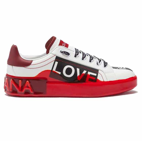 DOLCE & GABBANA PORTOFINO MELT SNEAKERS IN PRINTED NAPPA CALFSKIN - DG16