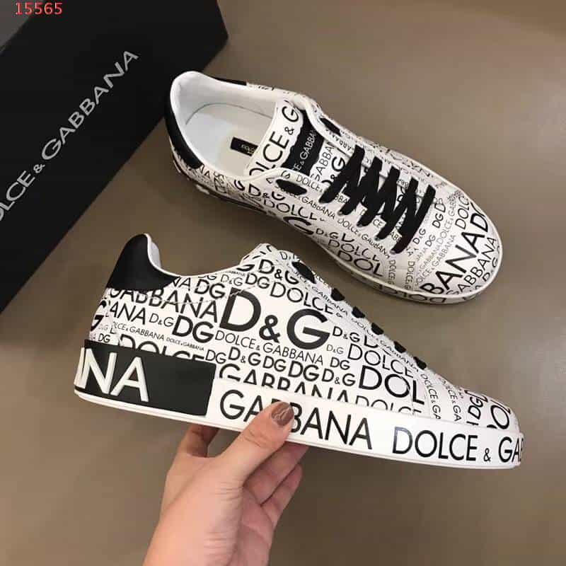 DOLCE & GABBANA LOGO PRINT SNEAKERS - DG13