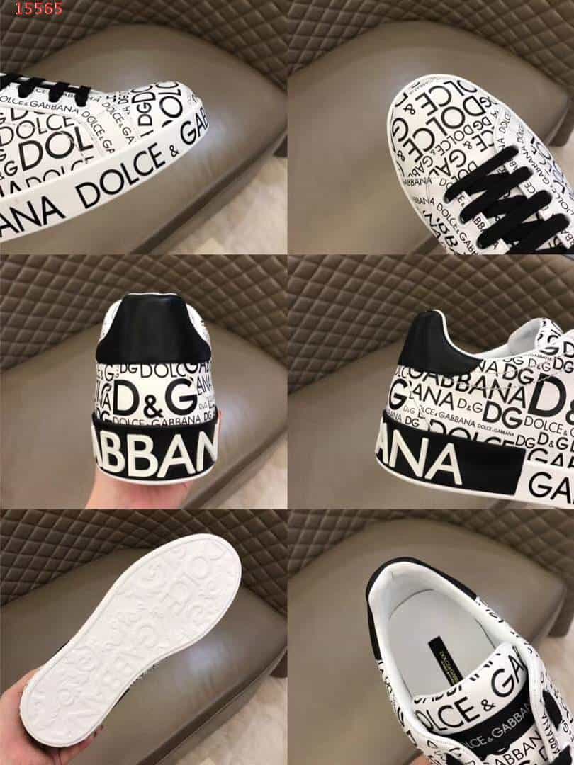 DOLCE & GABBANA LOGO PRINT SNEAKERS - DG13