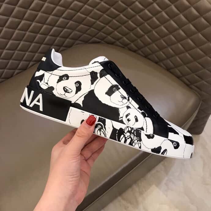 DOLCE & GABBANA PORTOFINO SNEAKERS IN PRINTED NAPPA CALFSKIN - DG 11