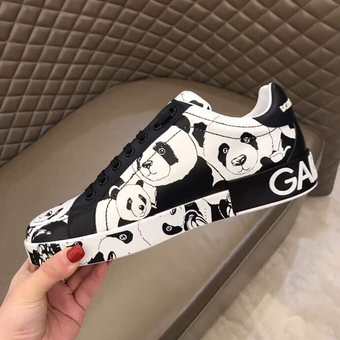 DOLCE & GABBANA PORTOFINO SNEAKERS IN PRINTED NAPPA CALFSKIN - DG 11