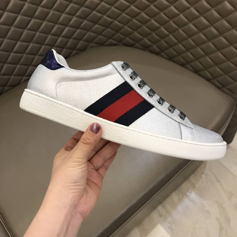 GUCCI ACE SLIVER SNEAKER - GC39