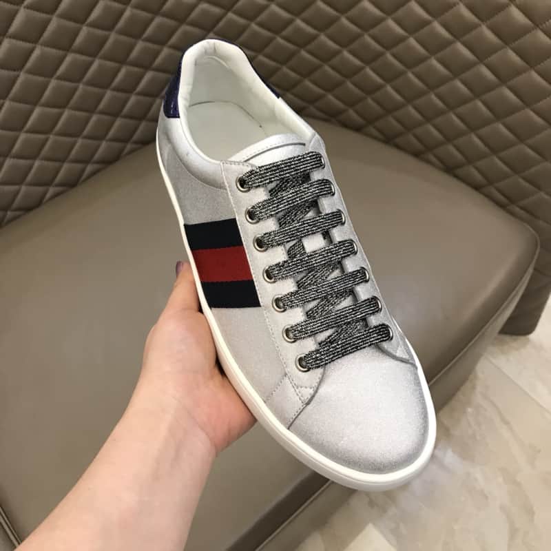 GUCCI ACE SLIVER SNEAKER - GC39