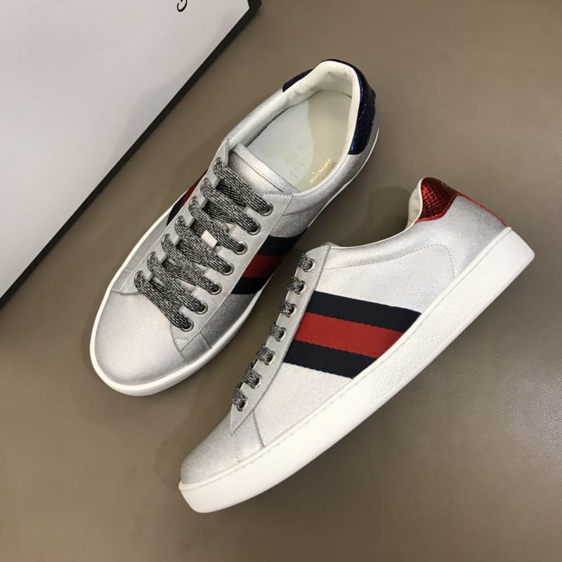 GUCCI ACE SLIVER SNEAKER - GC39
