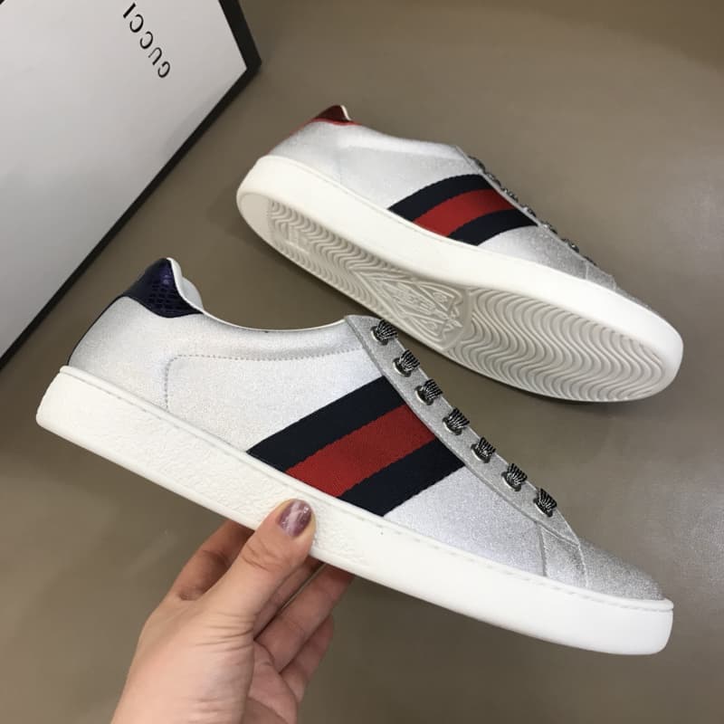 GUCCI ACE SLIVER SNEAKER - GC39