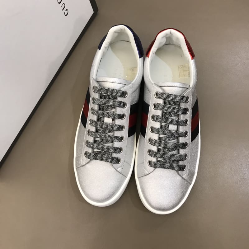 GUCCI ACE SLIVER SNEAKER - GC39