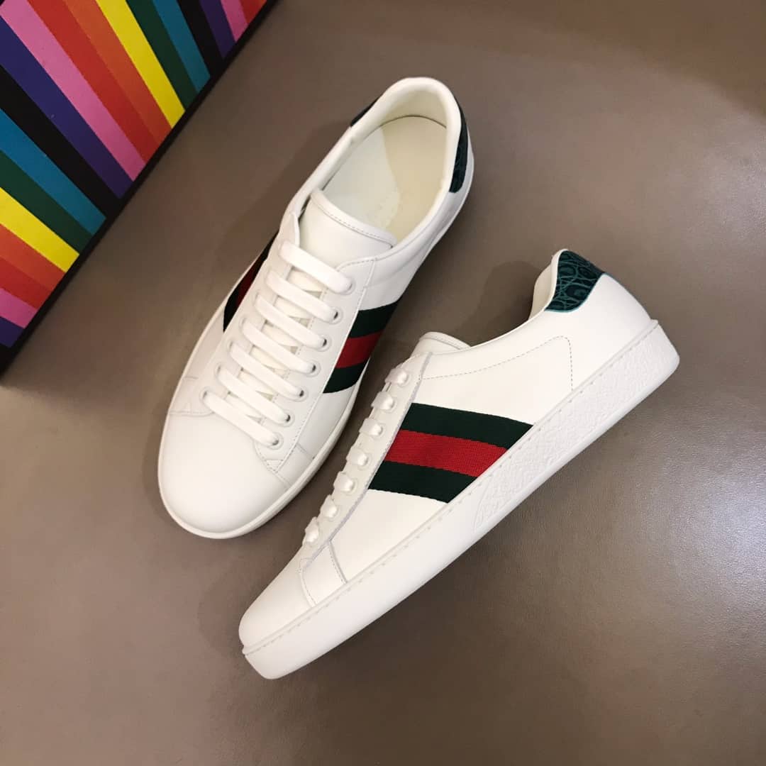 GUCCI ACE LEATHER SNEAKER - GC34