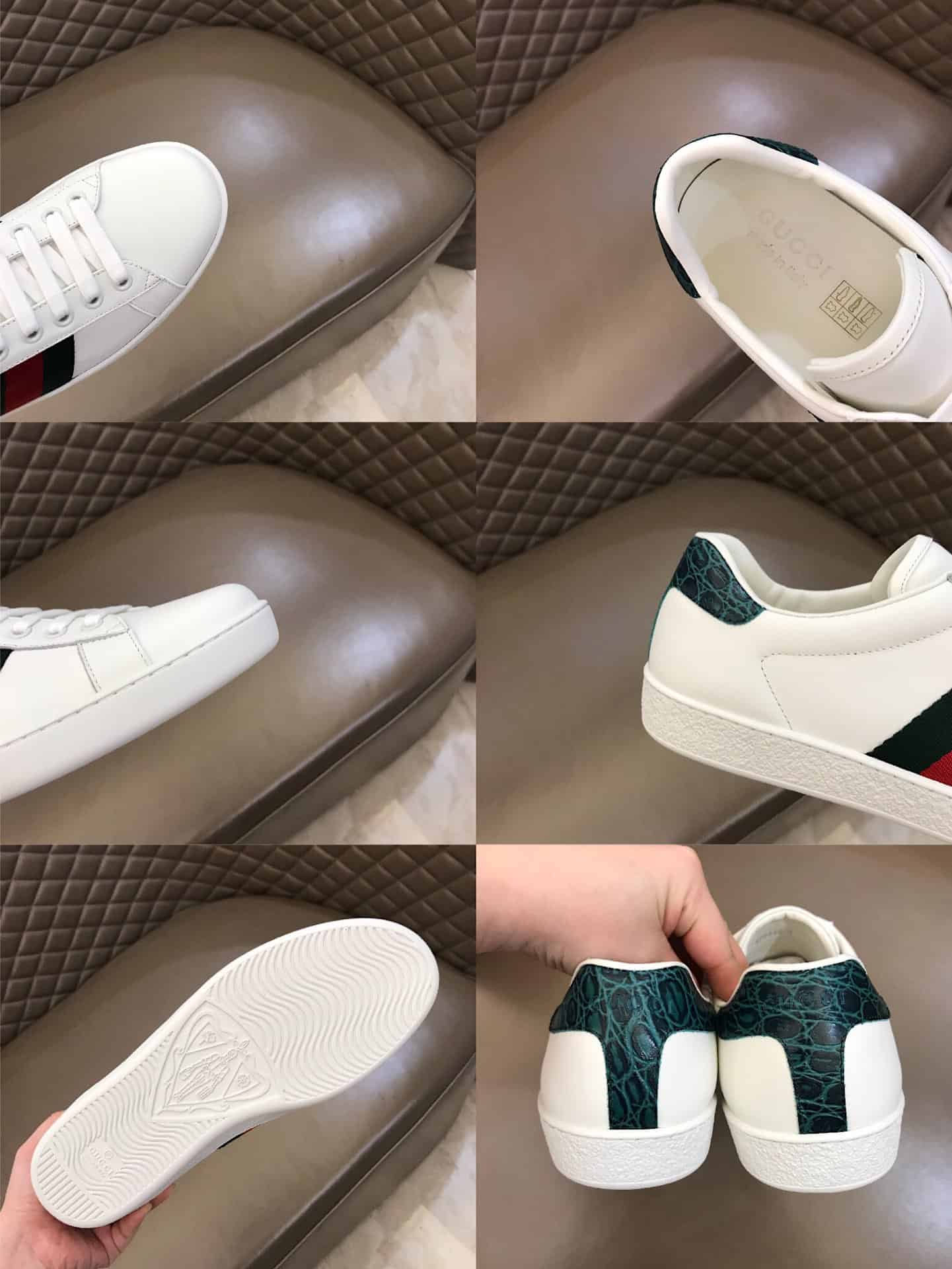GUCCI ACE LEATHER SNEAKER - GC34