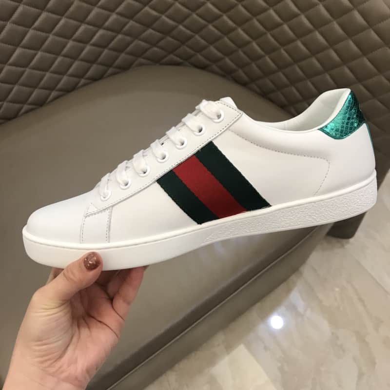 GUCCI TIGER ACE EMBROIDERED SNEAKER WHITE - GC27