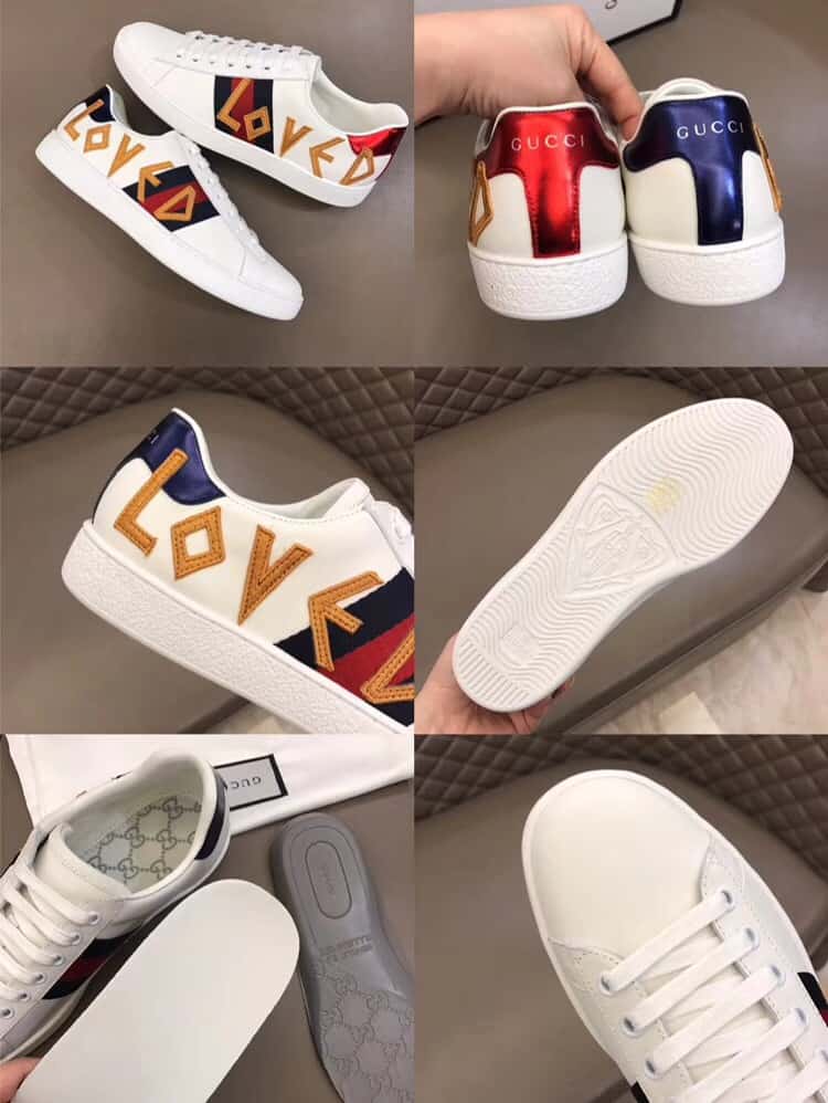 GUCCI ACE EMBROIDERED SNEAKER