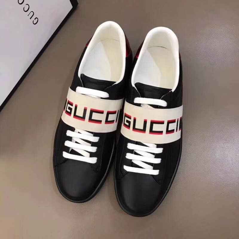 GUCCI STRIPE LEATHER SNEAKER - GC4