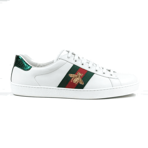 GUCCI ACE EMBROIDERED BEE SNEAKER