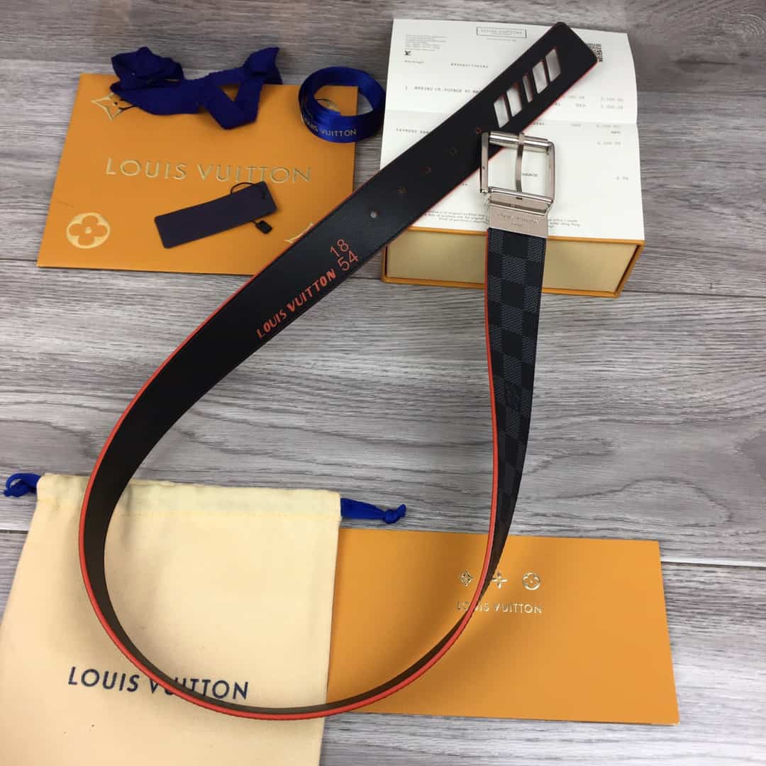 LOUIS VUITTON DA.MIER PRINT 40MM RE.VERSIBLE BELT - B136