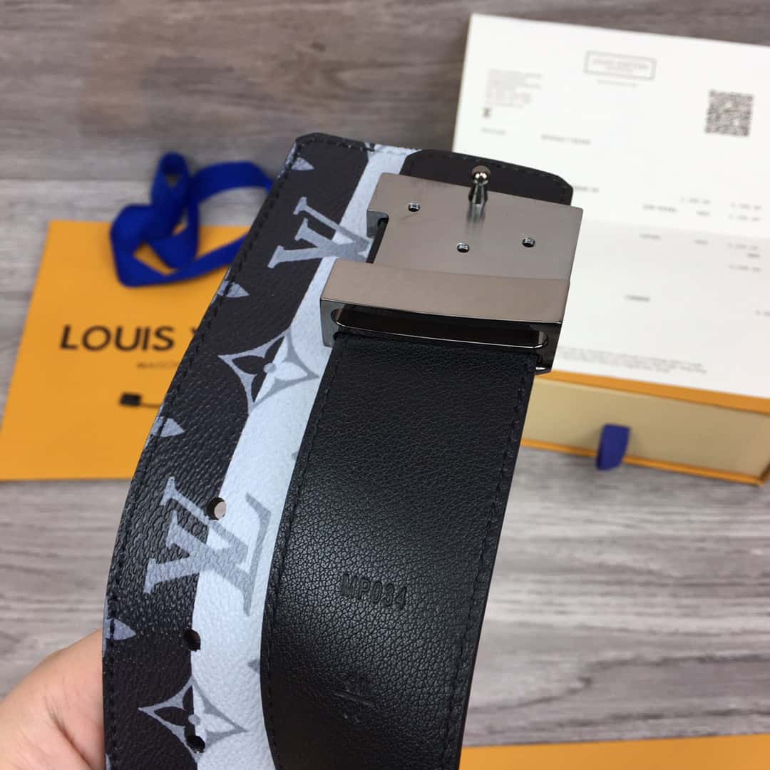 LOUIS VUITTON BELT INITIALES MONOGRAM E.CLIPSE SPLIT OUTDOOR BELT - B98