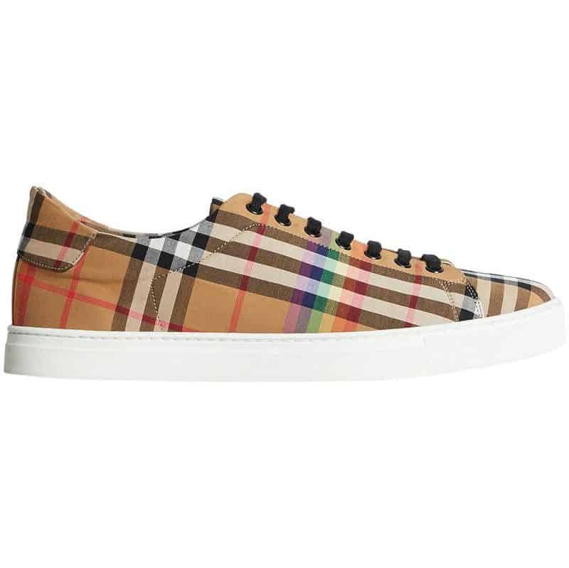 BURBERRY RAINBOW VINTAGE CHECK TRAINERS - BBR15