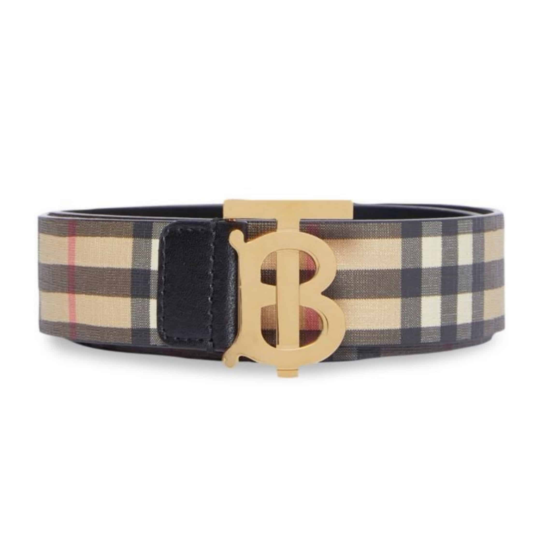 BURBERRY REVERSIBLE MONOGRAM MOTIF VINTAGE CHECK BELT