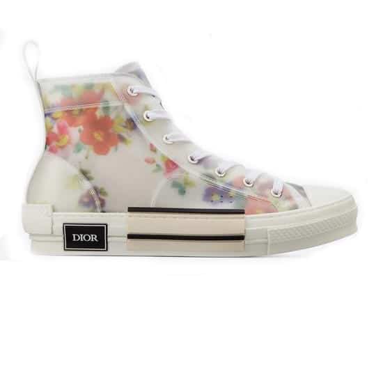 DIOR FLOWERS TECHNICAL CANVAS "B23" HIGH-TOP SNEAKER - CD12
