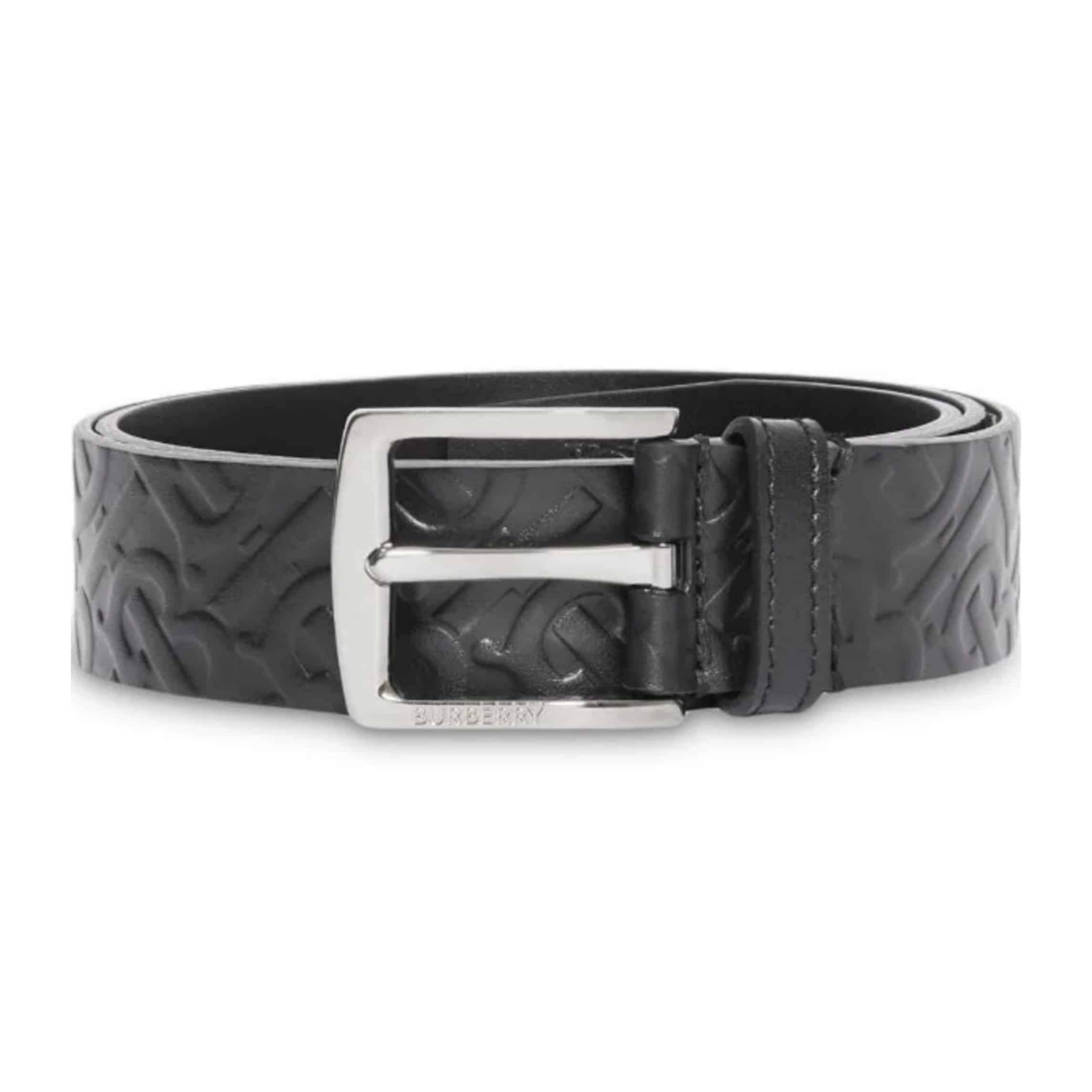 BURBERRY MONOGRAM LEATHER BELT - B22