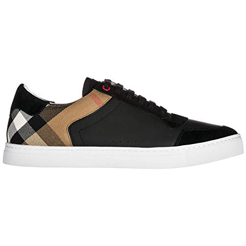 BURBERRY LEATHER AND HOUSE CHECK SNEAKERS - BBR26