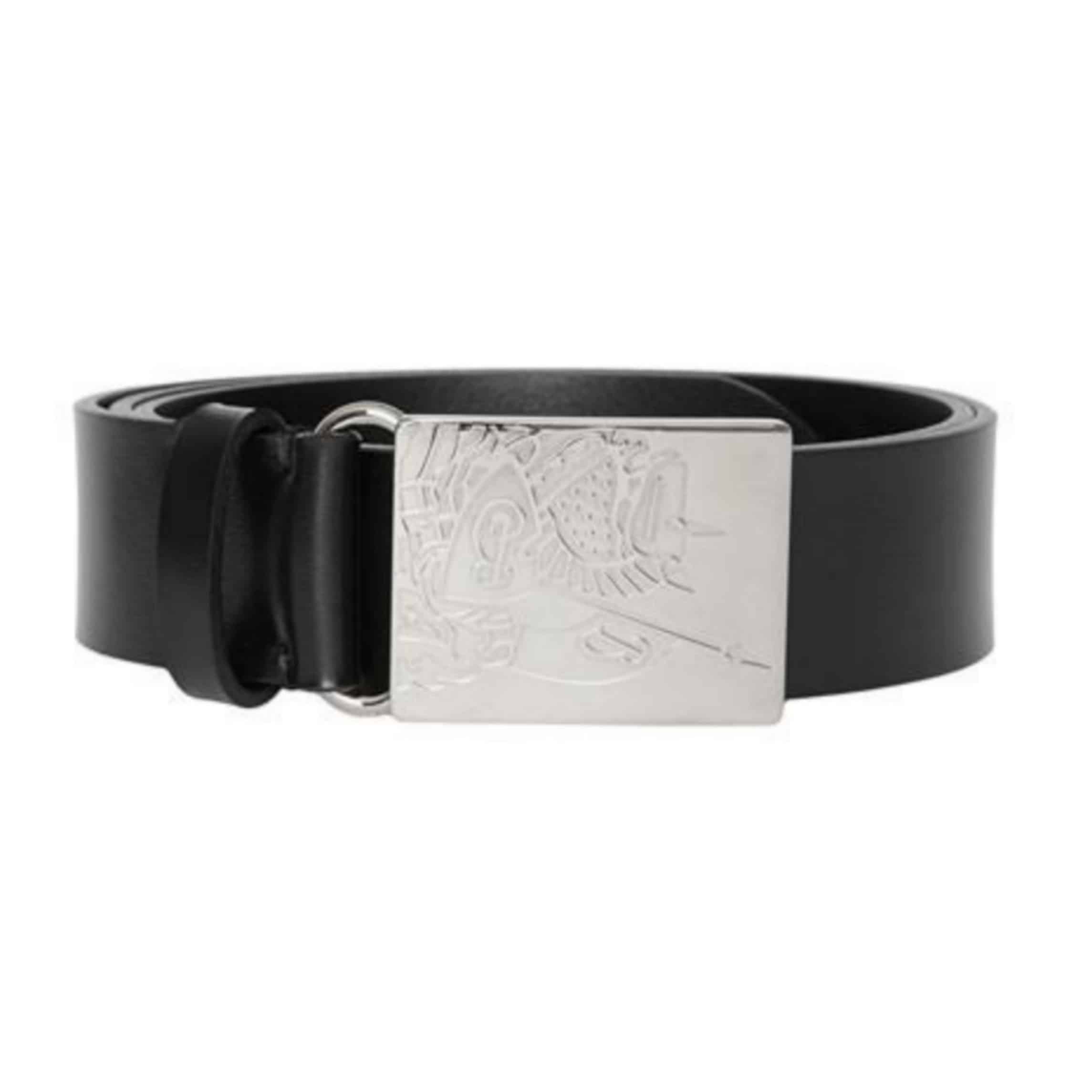 BURBERRY BLACK MEN'S LUKE LEATHER BELT - B24