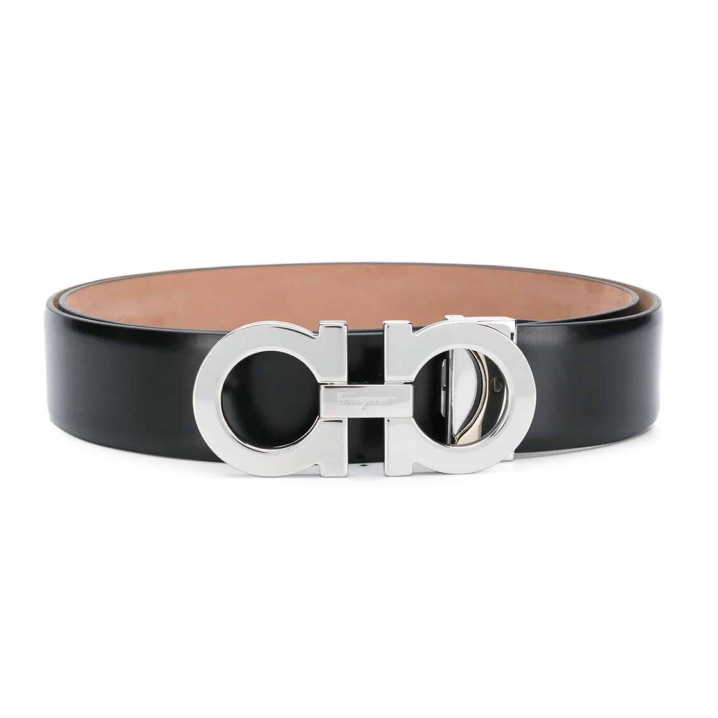 SALVATORE FERRAGAMO DOUBLE GANCIO BELT - B28