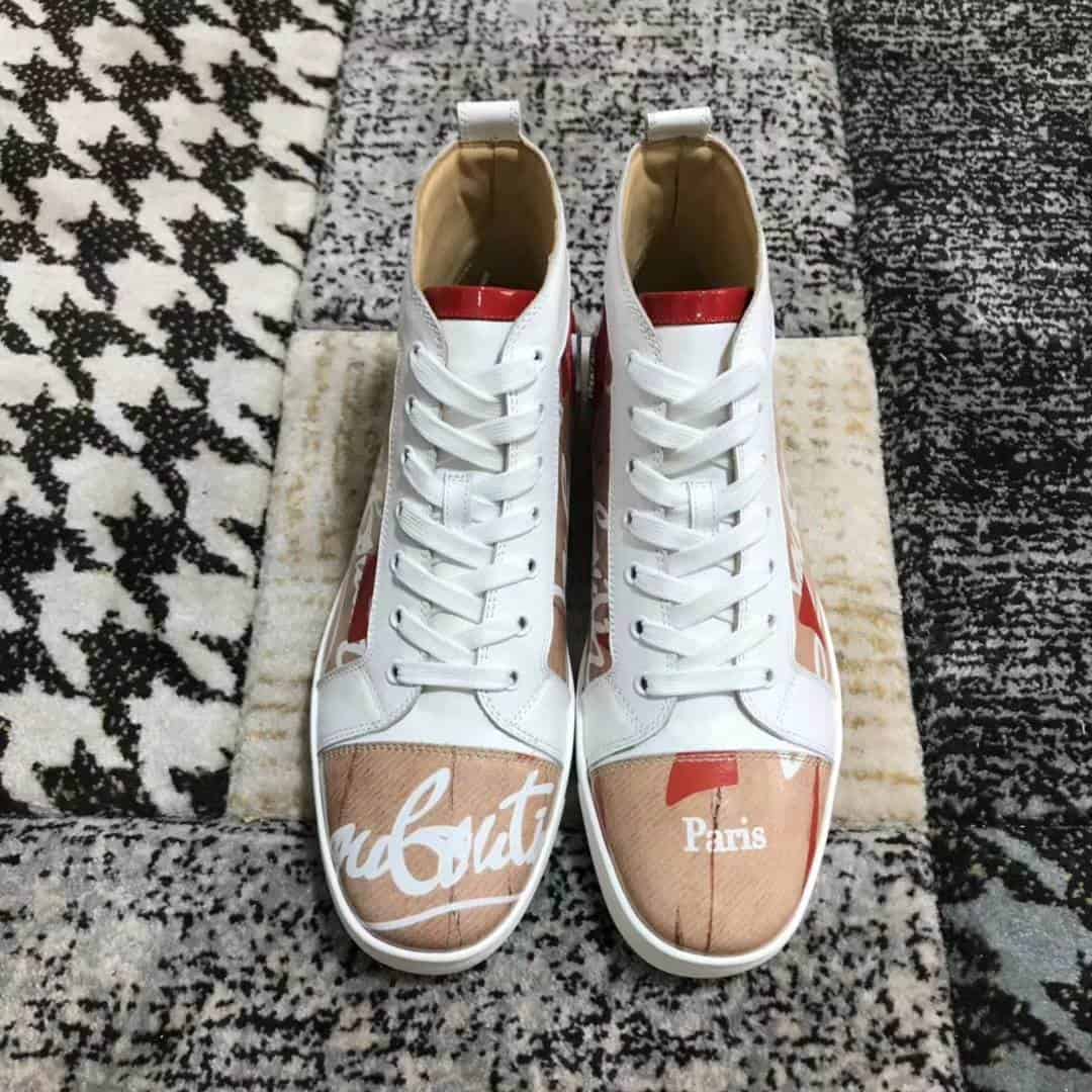 CHRISTIAN LOUBOUTIN HIGH TOP SNEAKER - CL12