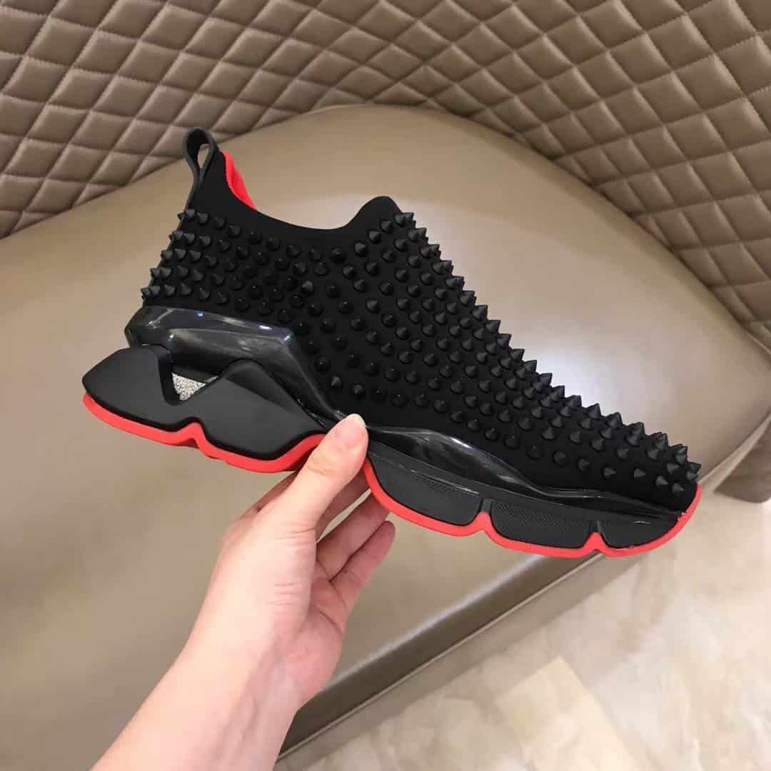 CHRISTIAN LOUBOUTIN SPIKE SOCK SNEAKER - CL52