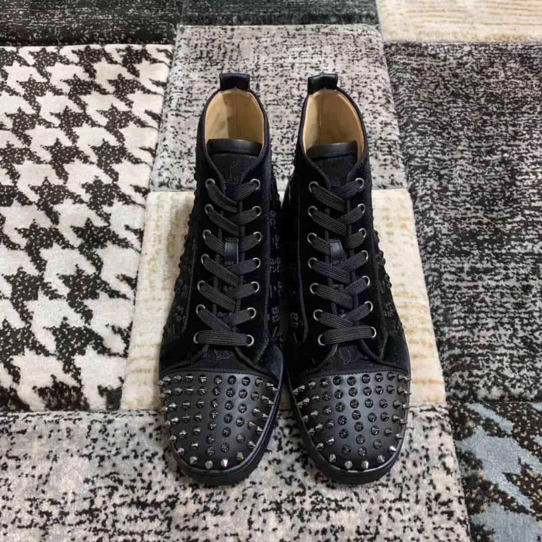 CHRISTIAN LOUBOUTIN HIGH TOP SNEAKER - CL23