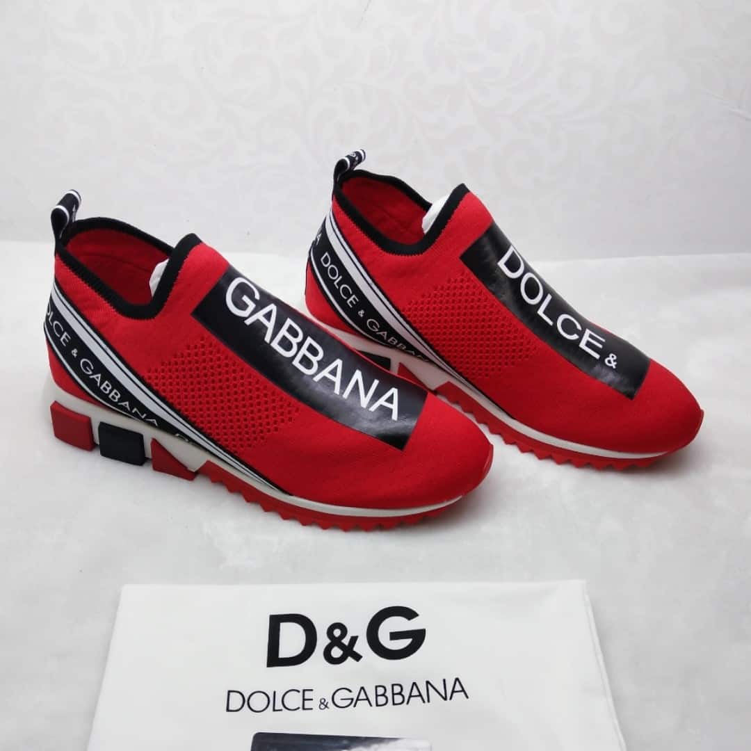 DOLCE & GABBANA STRETCH MESH SORRENTO SNEAKERS WITH LOGO