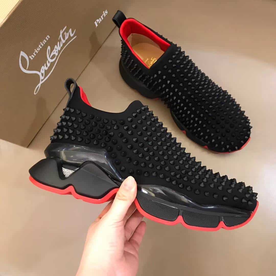 CHRISTIAN LOUBOUTIN SPIKE SOCK SNEAKER - CL52