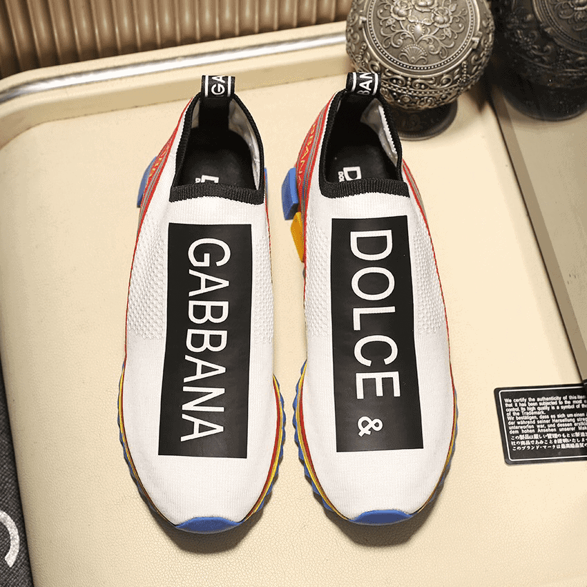 DOLCE & GABBANA STRETCH MESH SORRENTO SNEAKERS WITH LOGO - DG45
