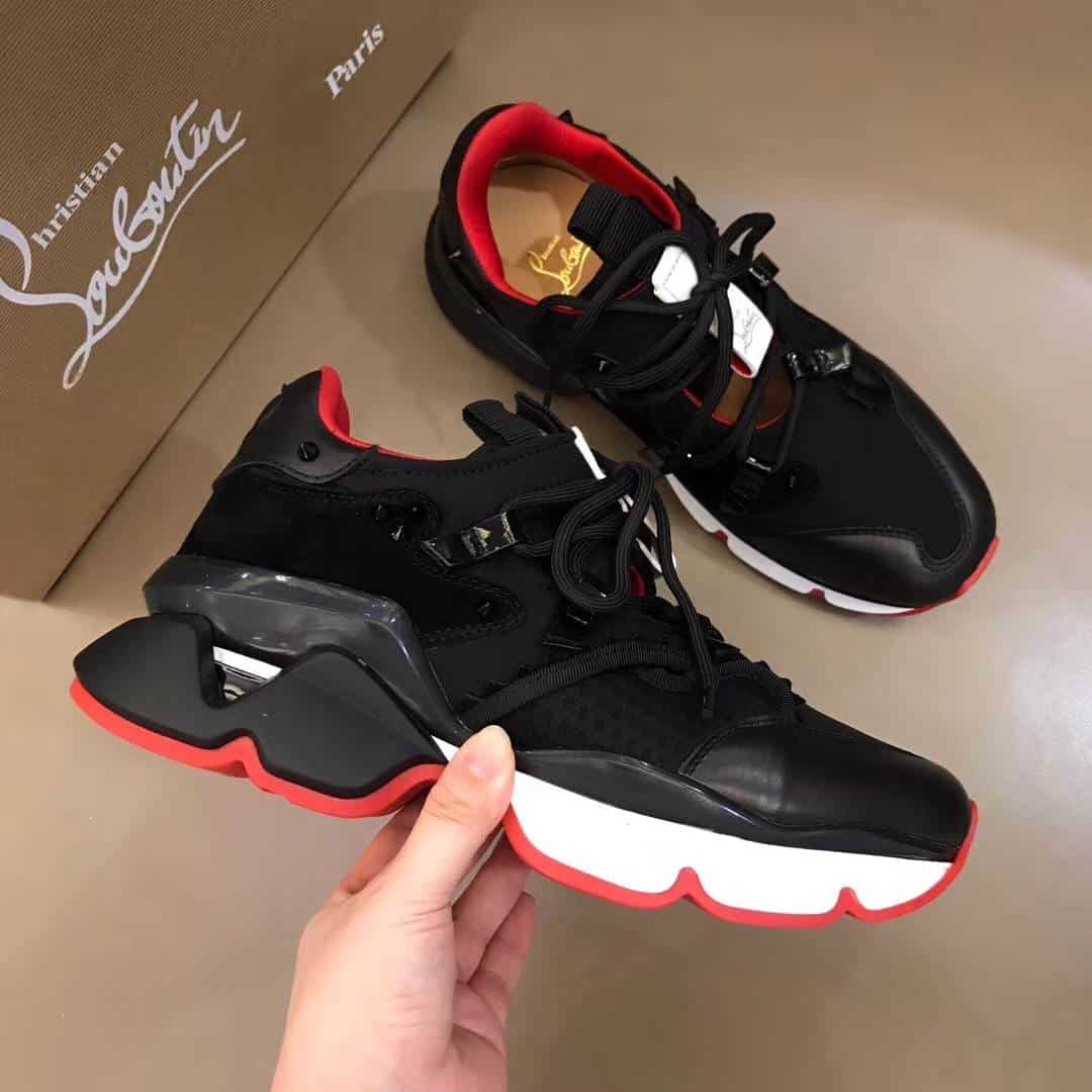 CHRISTIAN LOUBOUTIN RED- RUNNER SNEAKER - CL58