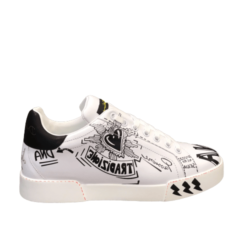 DOLCE & GABBANA CALFSKIN NAPPA PORTOFINO SNEAKERS