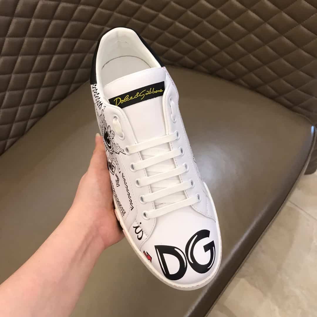 DOLCE & GABBANA CALFSKIN NAPPA PORTOFINO SNEAKERS