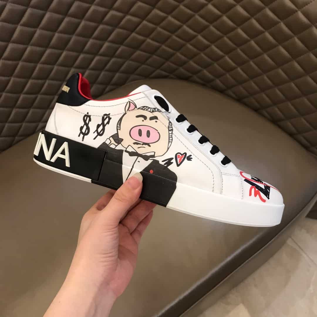 DOLCE & GABBANA PORTOFINO PADRINO PIG SNEAKERS - DG27