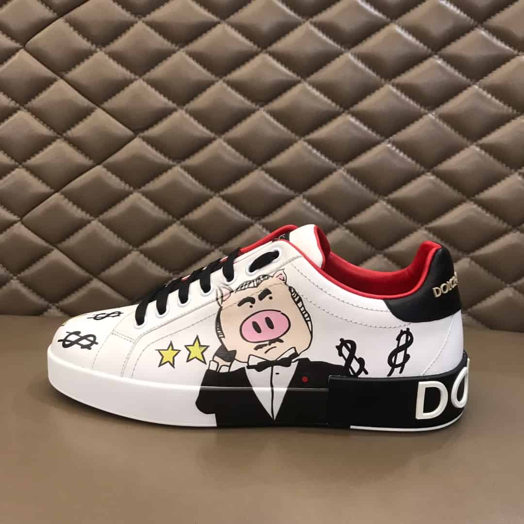 DOLCE & GABBANA PORTOFINO PADRINO PIG SNEAKERS - DG27