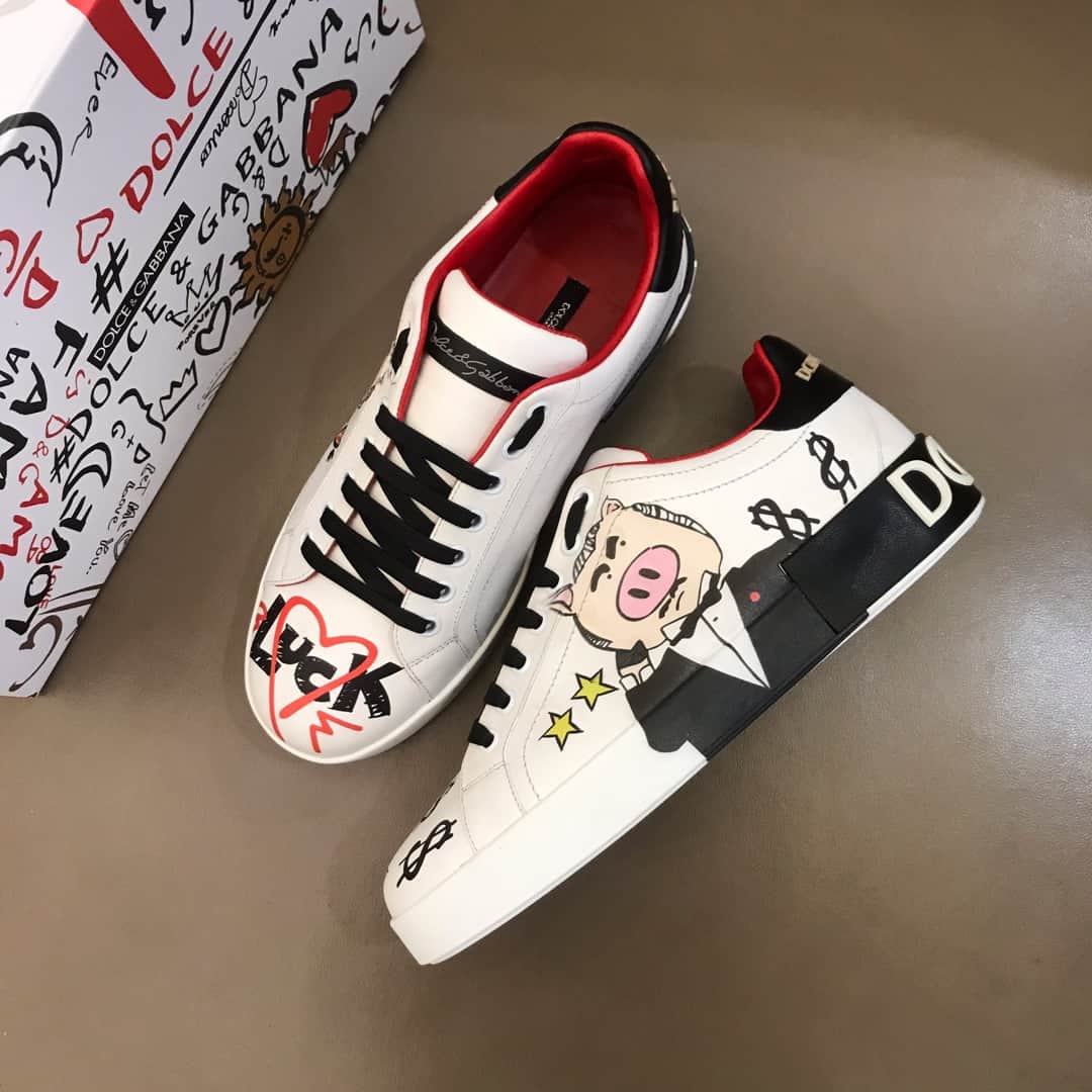 DOLCE & GABBANA PORTOFINO PADRINO PIG SNEAKERS - DG27