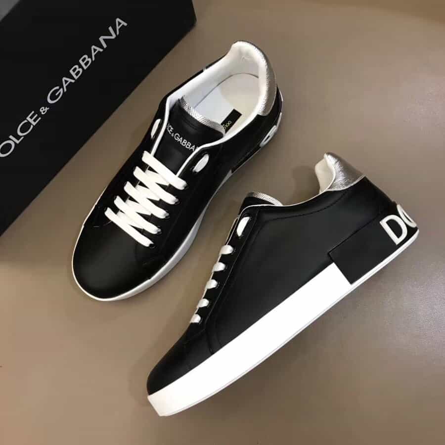 DOLCE & GABBANA CALFSKIN NAPPA PORTOFINO SNEAKERS - DG25